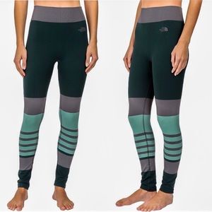 The north face second skin leggings 
Scarab green
